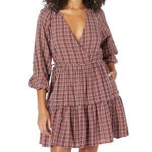 Madewell | Seersucker Wrap Mini Dress | NWT